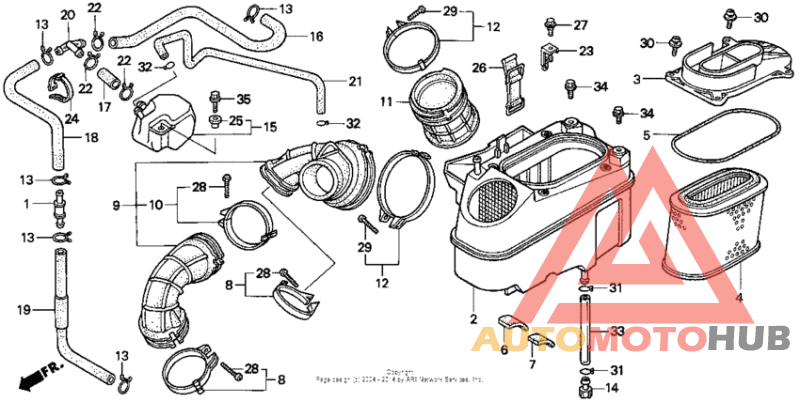 Vt1100c2air cleaner