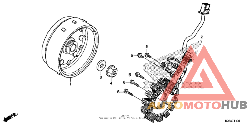 Alternator + flywheel