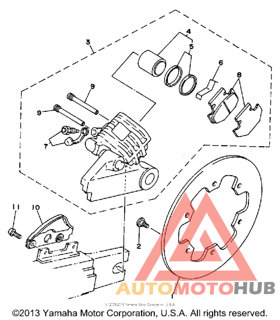 Задний суппорт