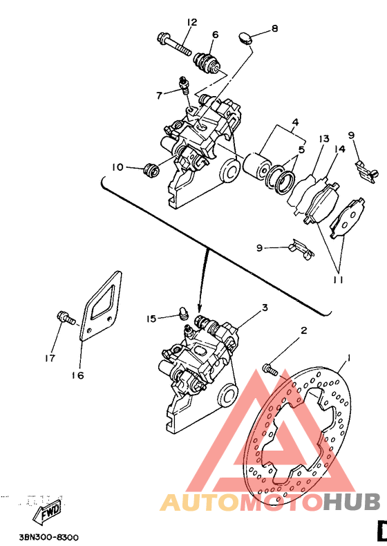 Задний суппорт