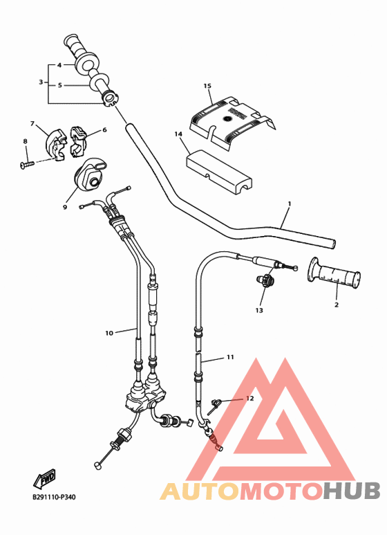 Steering handle & cable