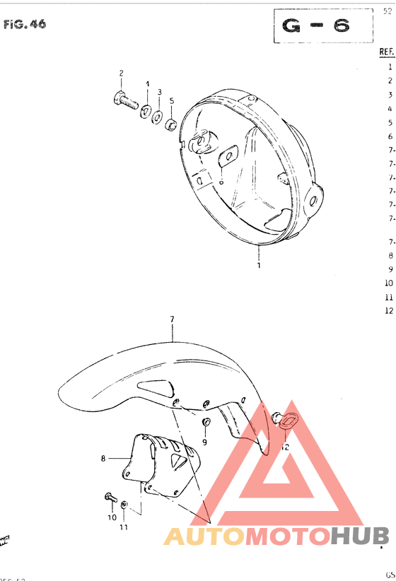 Headlamp housing - front fender