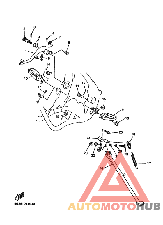 Support & repose pied