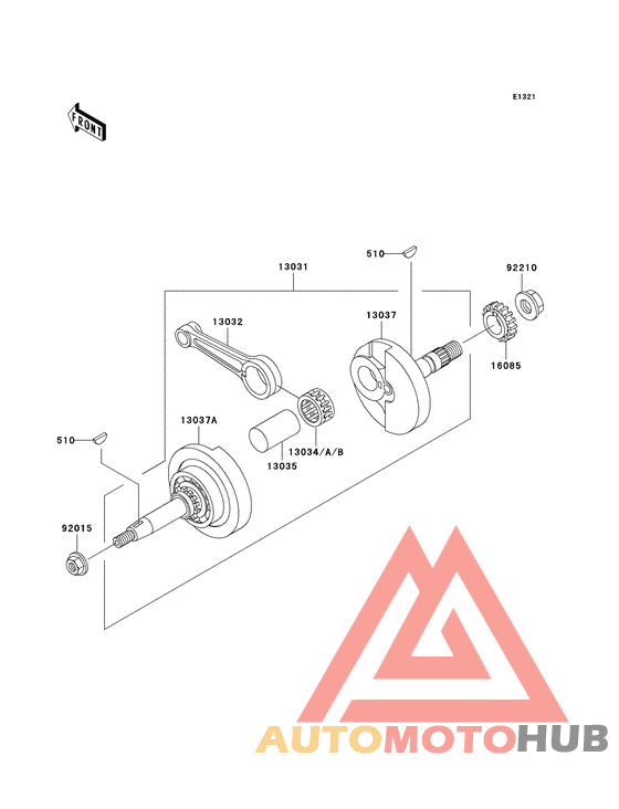 Вал коленчатый