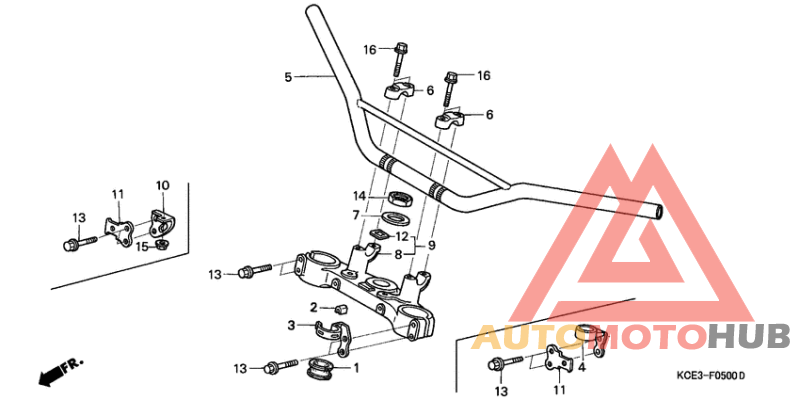 Handle pipe/top bridge