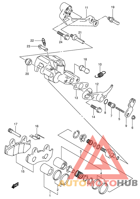 Задний суппорт
