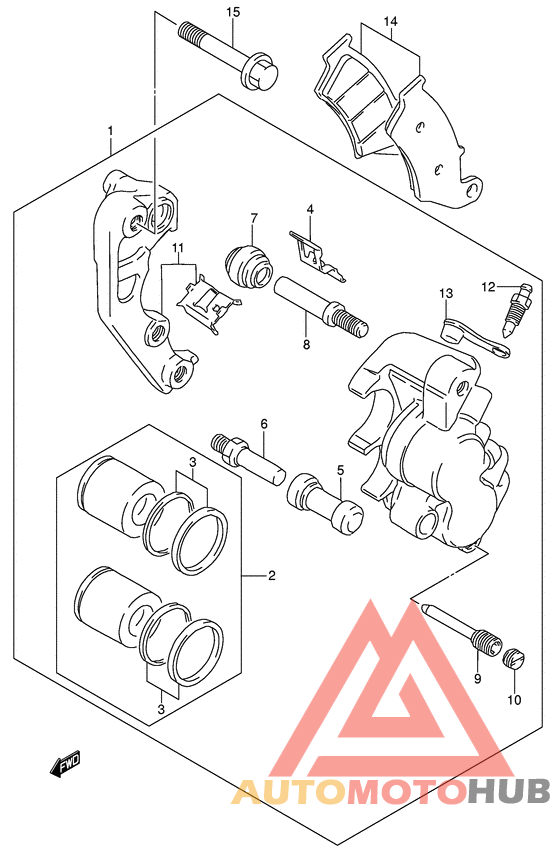 Передний суппорт