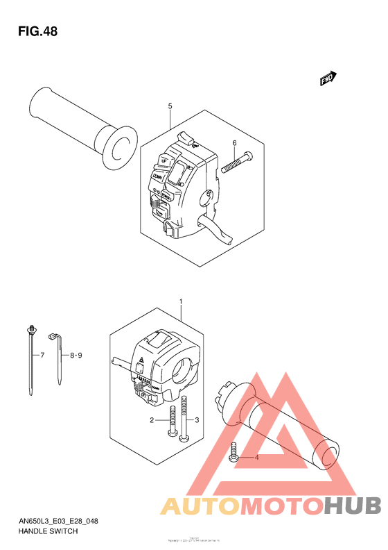 Handle Switch (An650L3 E03)