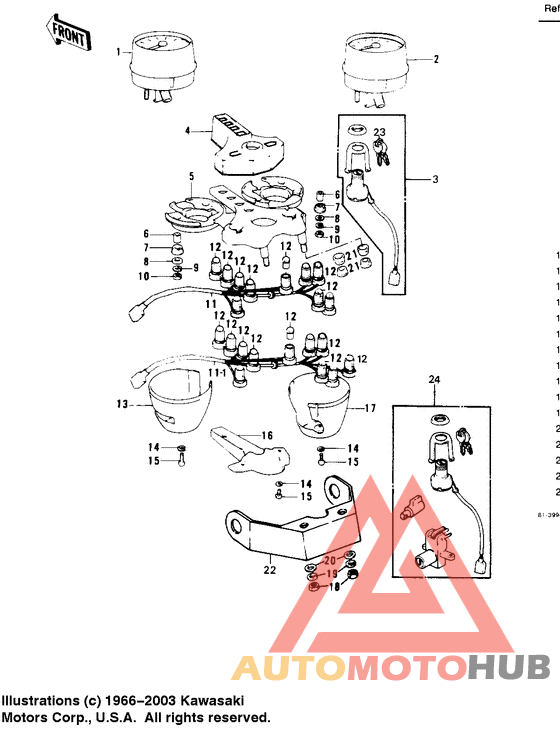 Meters/ignition switch