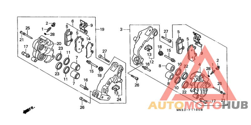 Передний суппорт