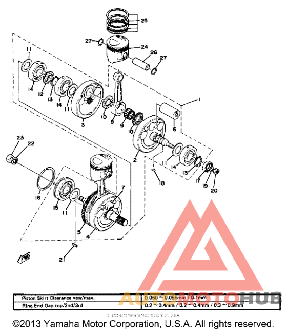 Crankshaft-piston