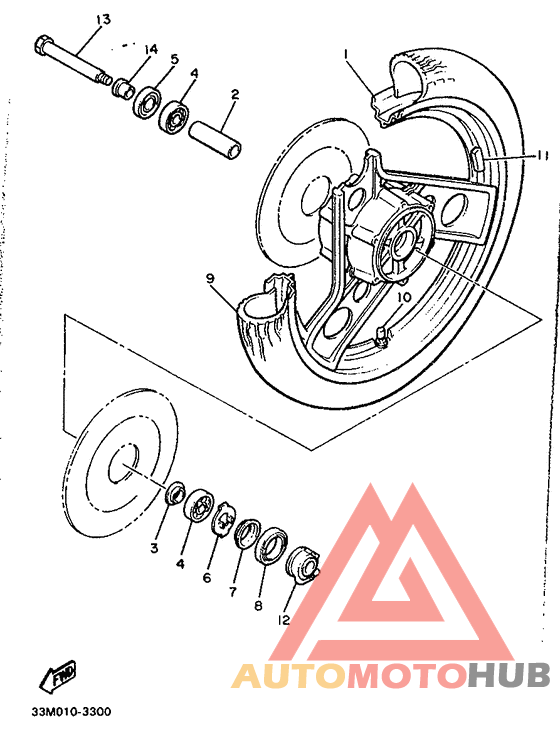 Переднее колесо