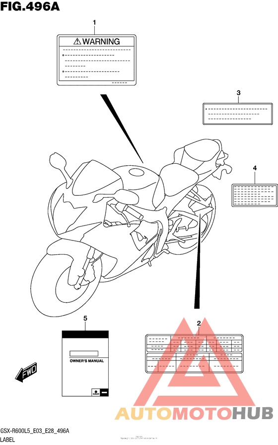Label (Gsx-R600L5 E03)