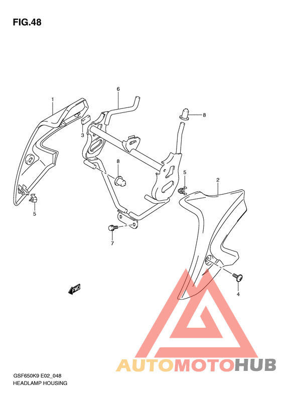 Headlamp cover  front fender