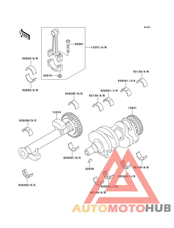 Вал коленчатый