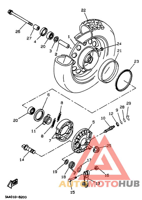 Переднее колесо