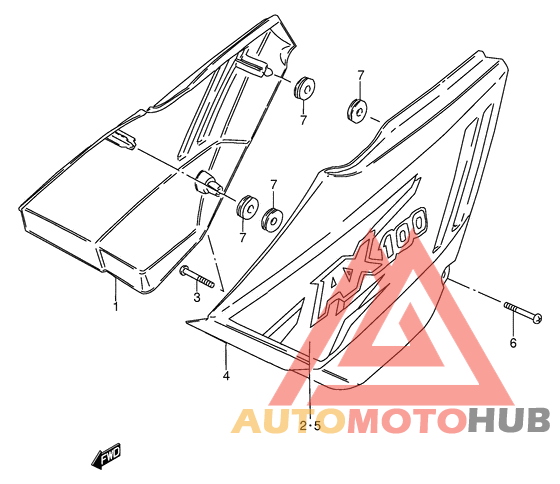 Обтекатель задний