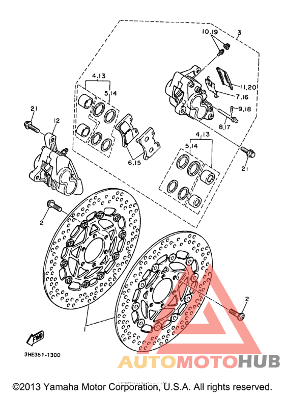 Передний суппорт
