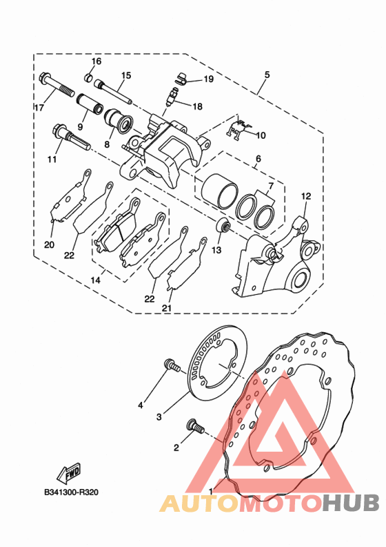 Задний суппорт