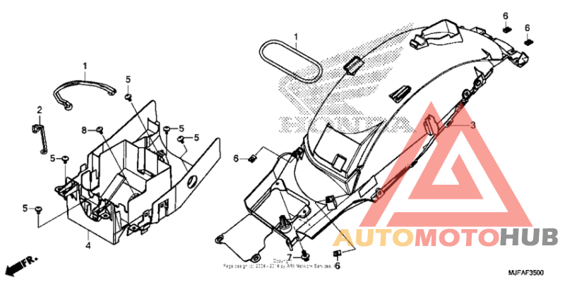 Задний бампер
