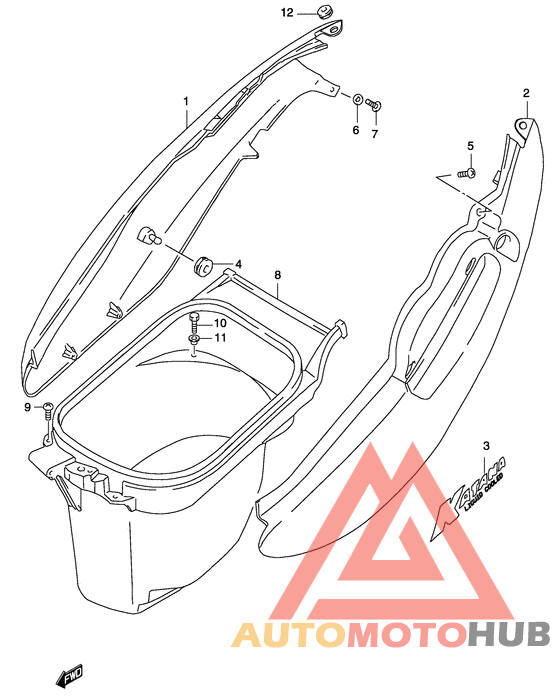 Обтекатель задний