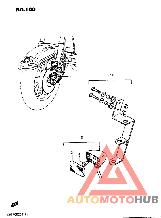 Front marker lamp set optional