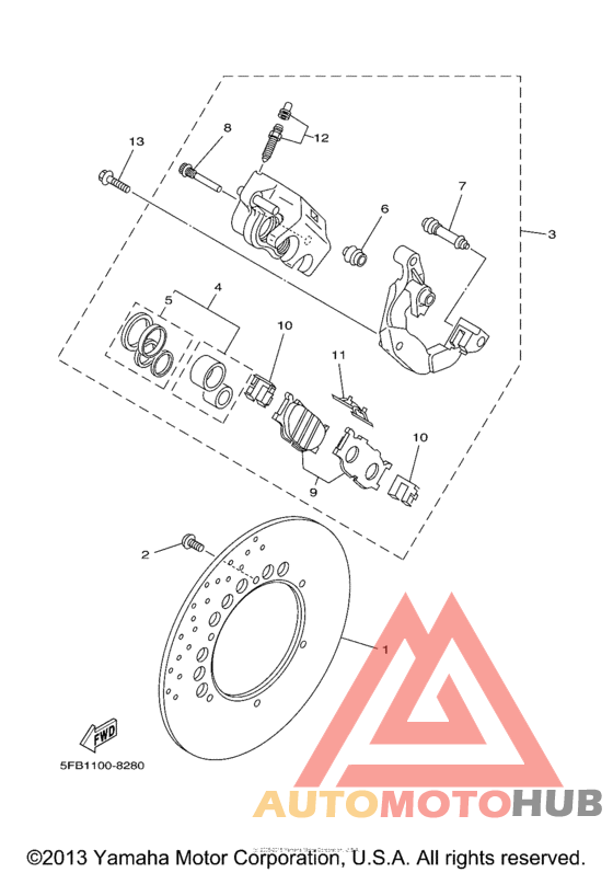 Передний суппорт