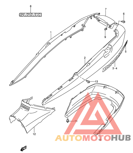Обтекатель задний