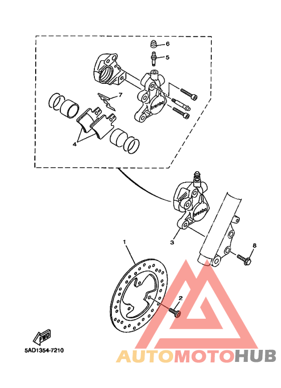 Передний суппорт