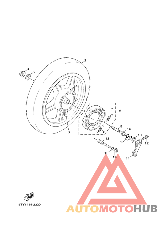 Переднее колесо