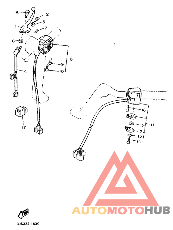 Handle switch. lever