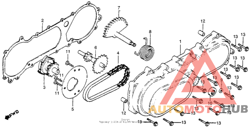 Left crankcase cover 81