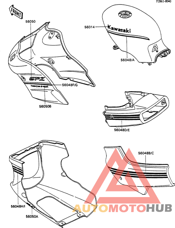 Decals(ex500-a3)(red/white)