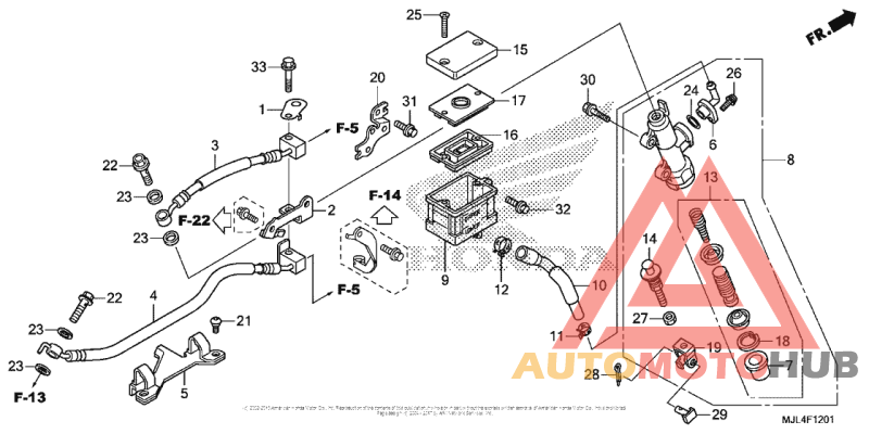 Rear Brake Master Cylinder (2)