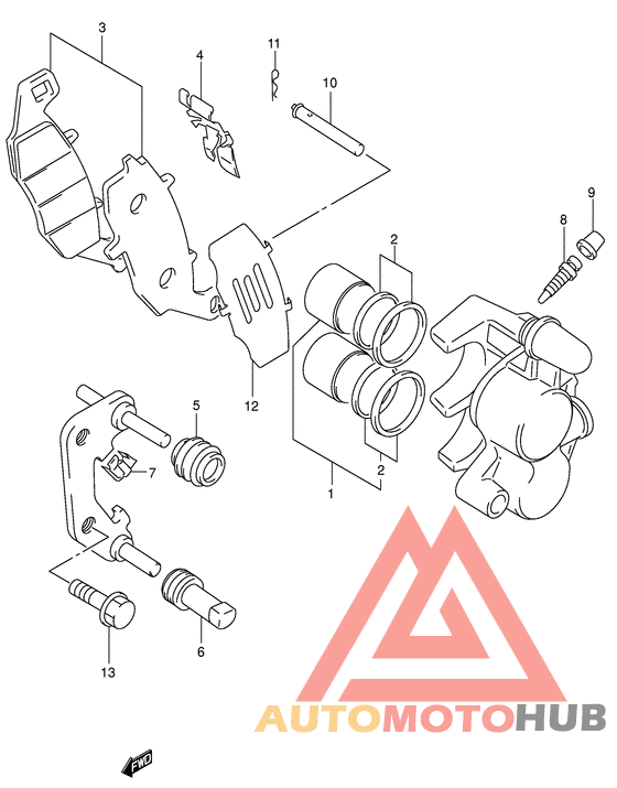 Передний суппорт