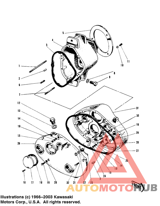 Transmission case/gear case