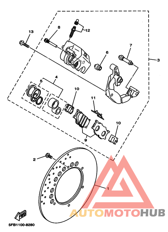 Передний суппорт