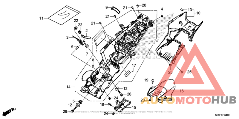 Задний бампер