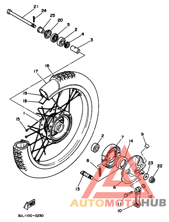 Переднее колесо