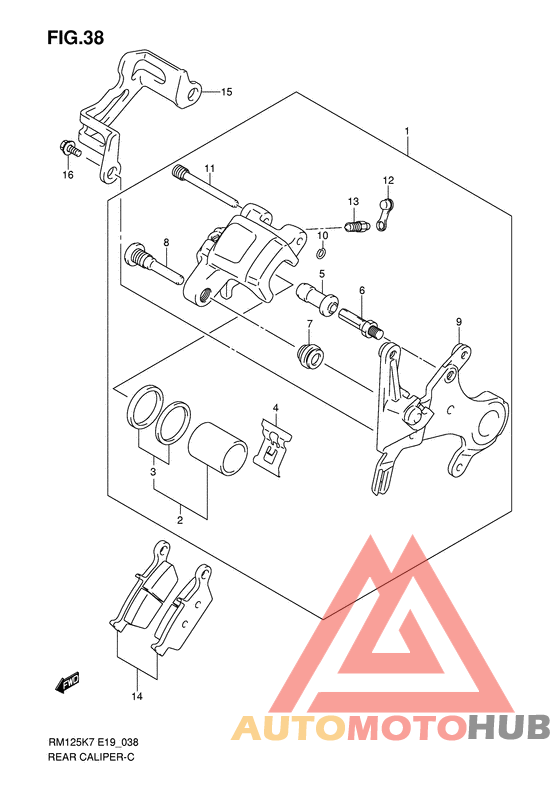 Задний суппорт