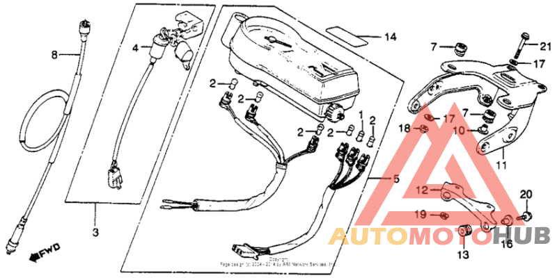 Speedometer + key set