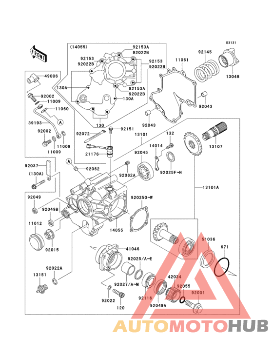 Front bevel gear(1/3)
