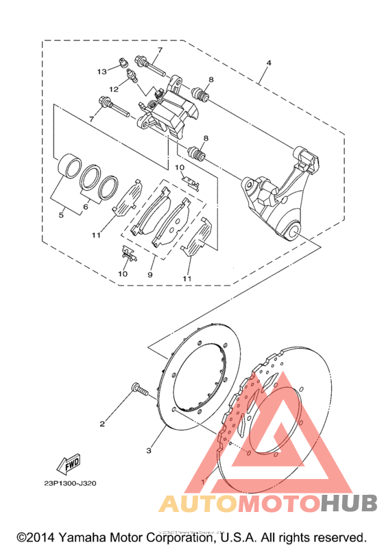 Задний суппорт
