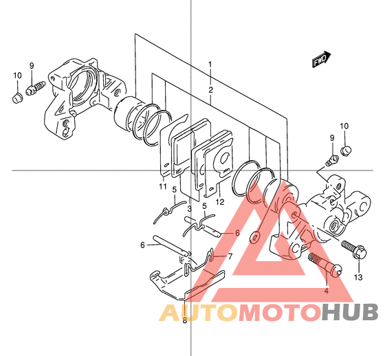 Задний суппорт