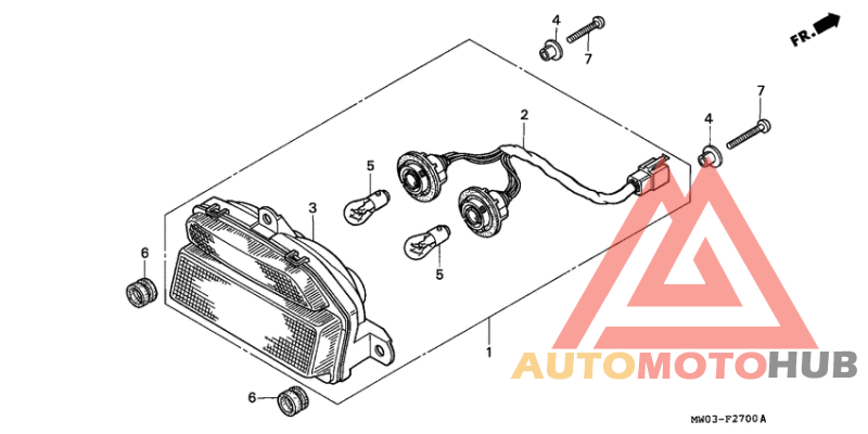Taillight unit ass`y