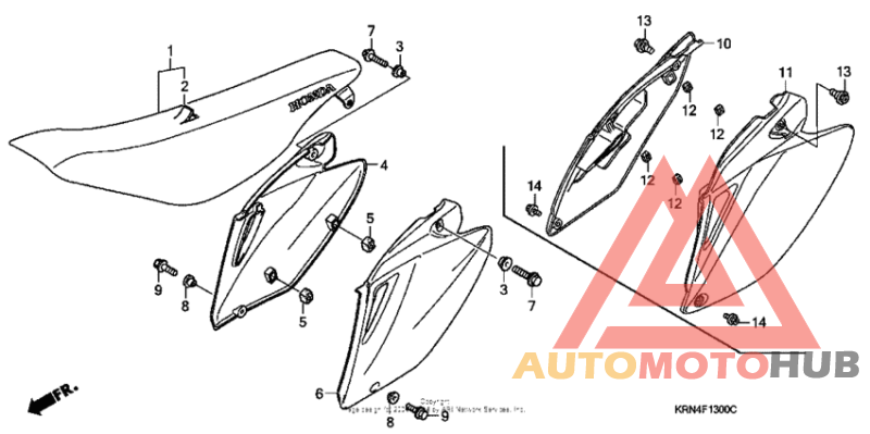 Seat + side cover