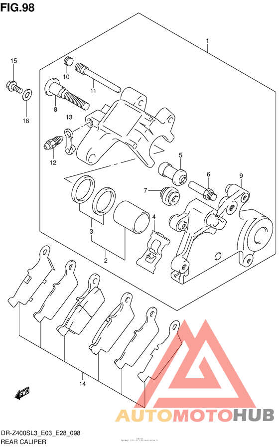 Задний суппорт