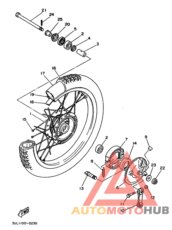 Переднее колесо
