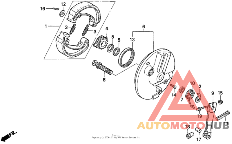 Передний тормоз