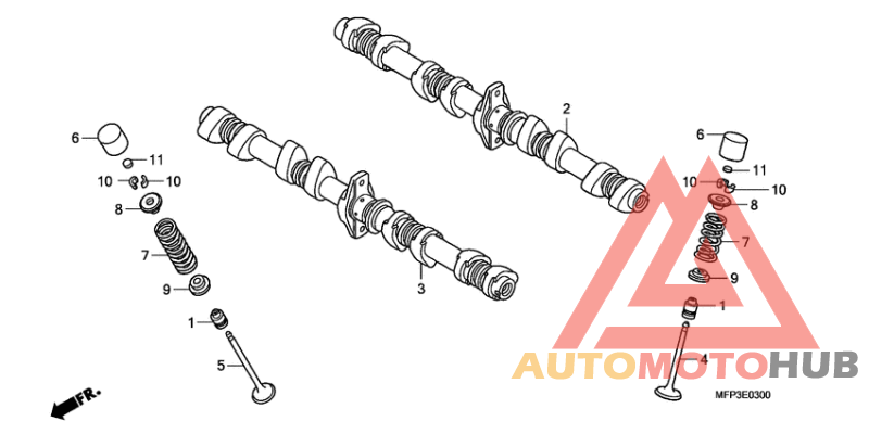 Распред вал/клапана
